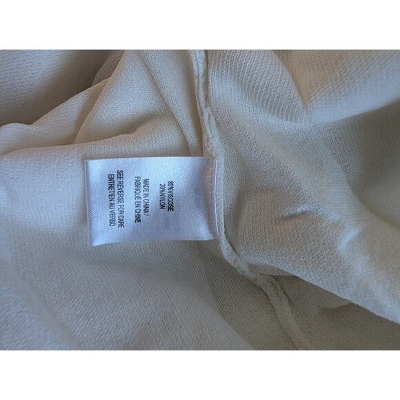 NWT Ronny Kobo Owena One-Shoulder Side-Slit Maxi Gown Size XL Ivory #ND452 - Picture 11 of 13